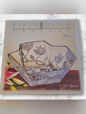 Fifth Avenue Crystal Clear Floral 10½" Bowl